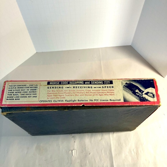 Vintage 50’s Morse Code Signal Key and Instructional 45 RPM Vinyl Record - Picture 7 of 11